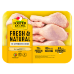 Foster Farms Fresh & Natural Chicken Drumsticks, 20g Protein per 4 oz Serving