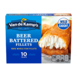 Van de Kamp’s Beer Battered 100% Whole Fish Fillets, Frozen, 19.1 oz 10 ct