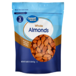 Whole Almonds Great Value For Health, 16 oz, Re-Closable Pouch